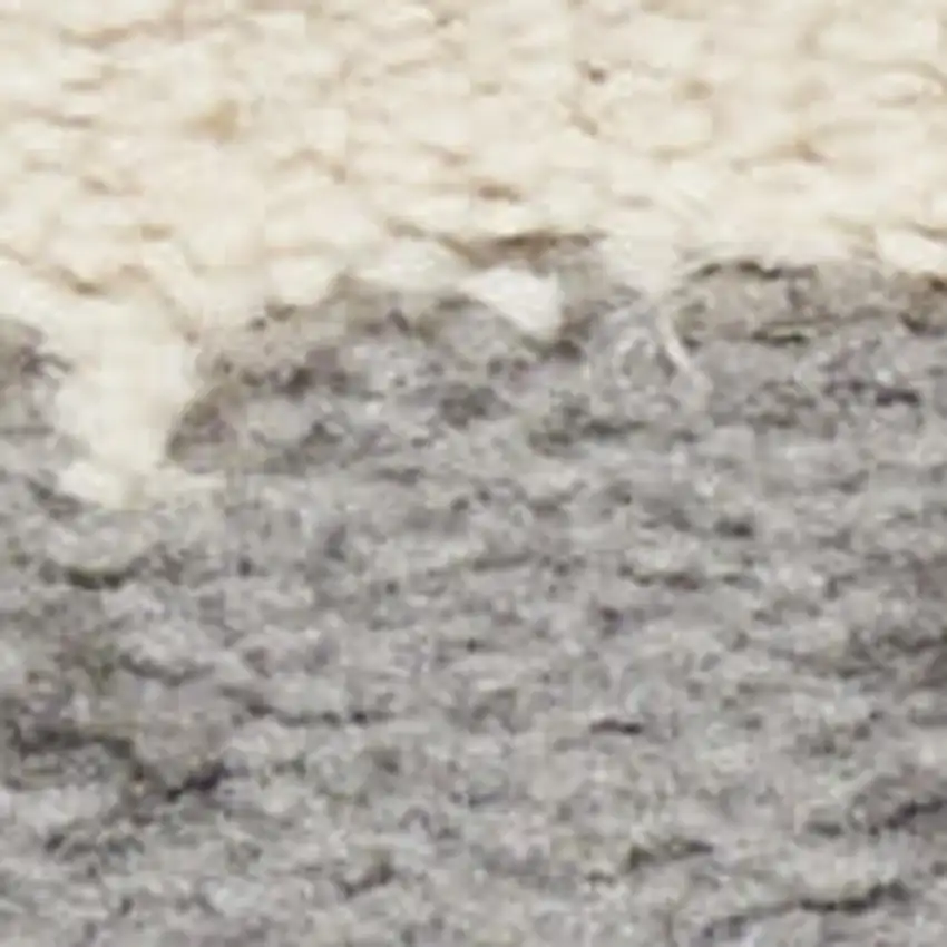 Ivory Black and Gray Abstract Non Skid Area Rug Photo 4