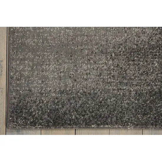 Ivory Black and Gray Botanical Leaves Area Rug Photo 8