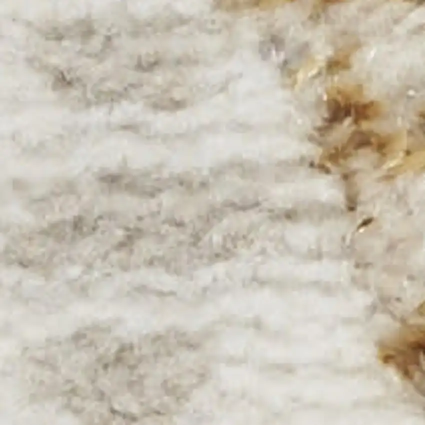 Ivory Black and Gray Chevron Distressed Non Skid Area Rug Photo 4