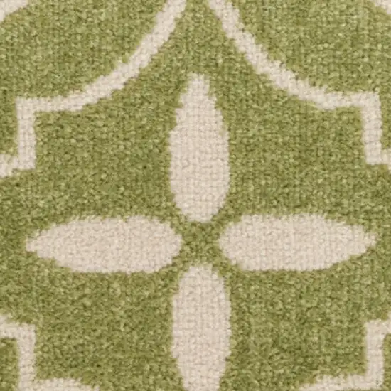 Ivory Black and Gray Floral Non Skid Area Rug Photo 5