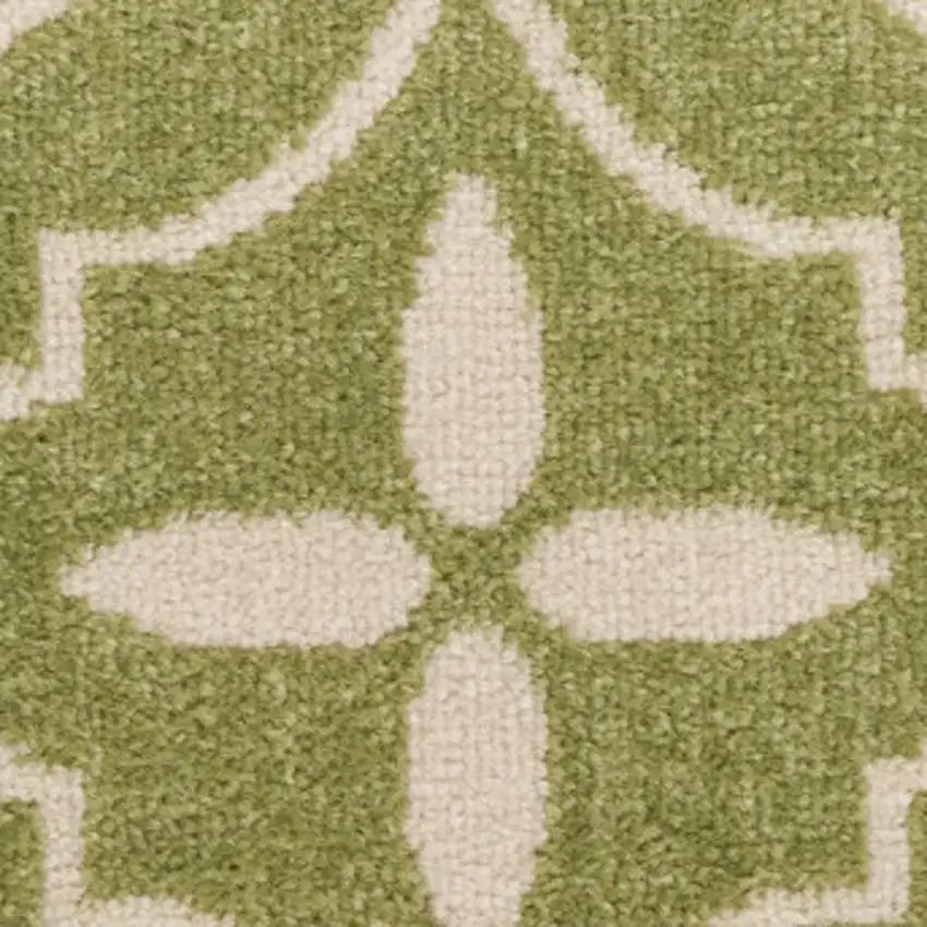 Ivory Black and Gray Floral Non Skid Area Rug Photo 5