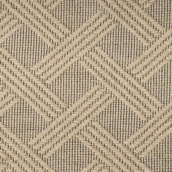 Ivory Black and Gray Geometric Non Skid Area Rug Photo 1