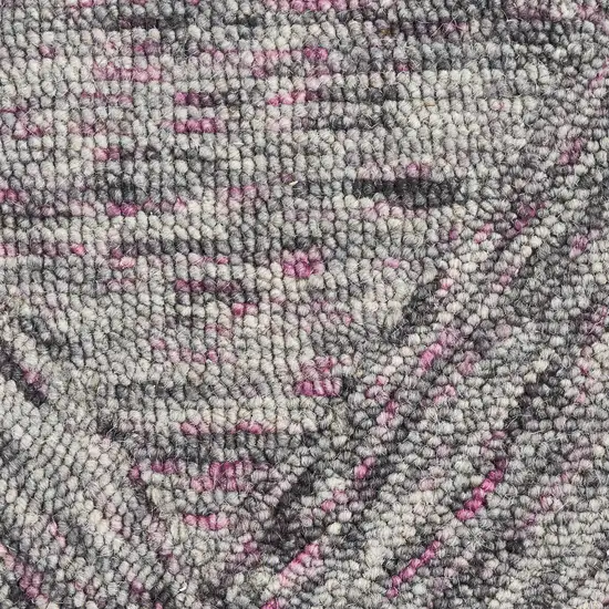 Ivory Black and Gray Wool Geometric Area Rug Photo 3