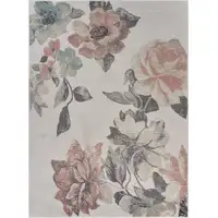 Photo of Ivory Blooming Rose Area Rug