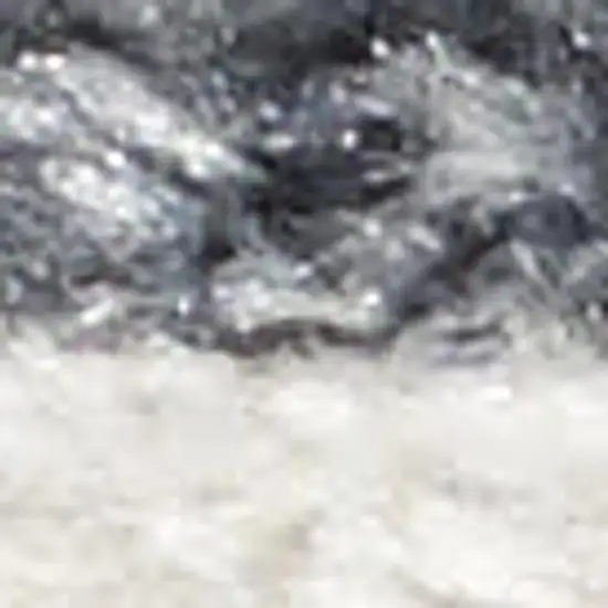 Ivory Blue And Beige Animal Print Area Rug Photo 2