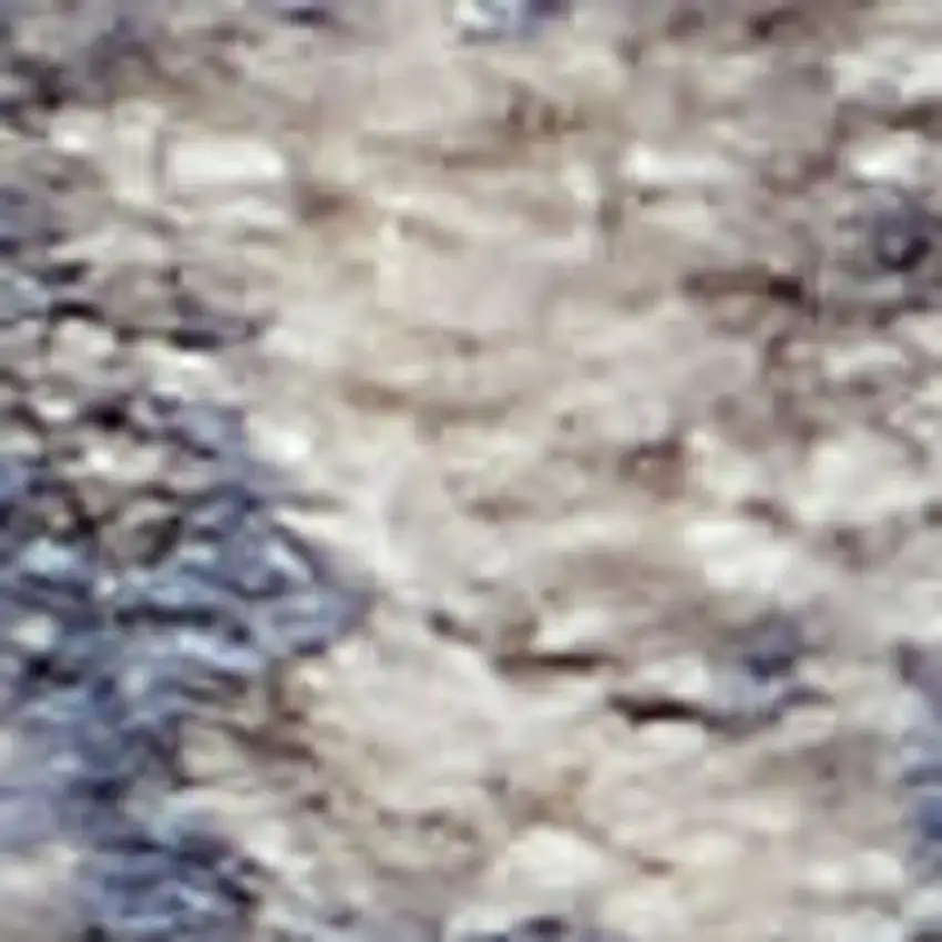 Ivory Blue And Gray Abstract Area Rug Photo 3