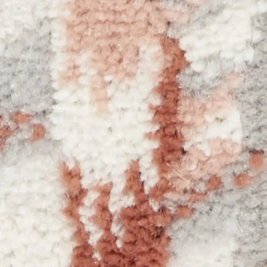 Ivory Blue And Gray Botanical Leaves Area Rug Photo 2