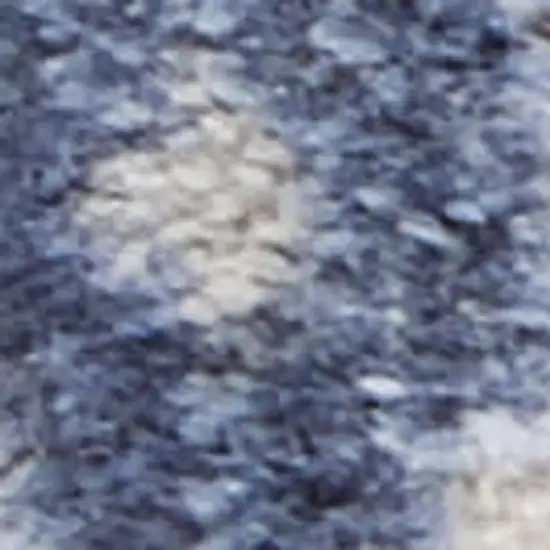 Ivory Blue And Tan Floral Non Skid Area Rug Photo 2