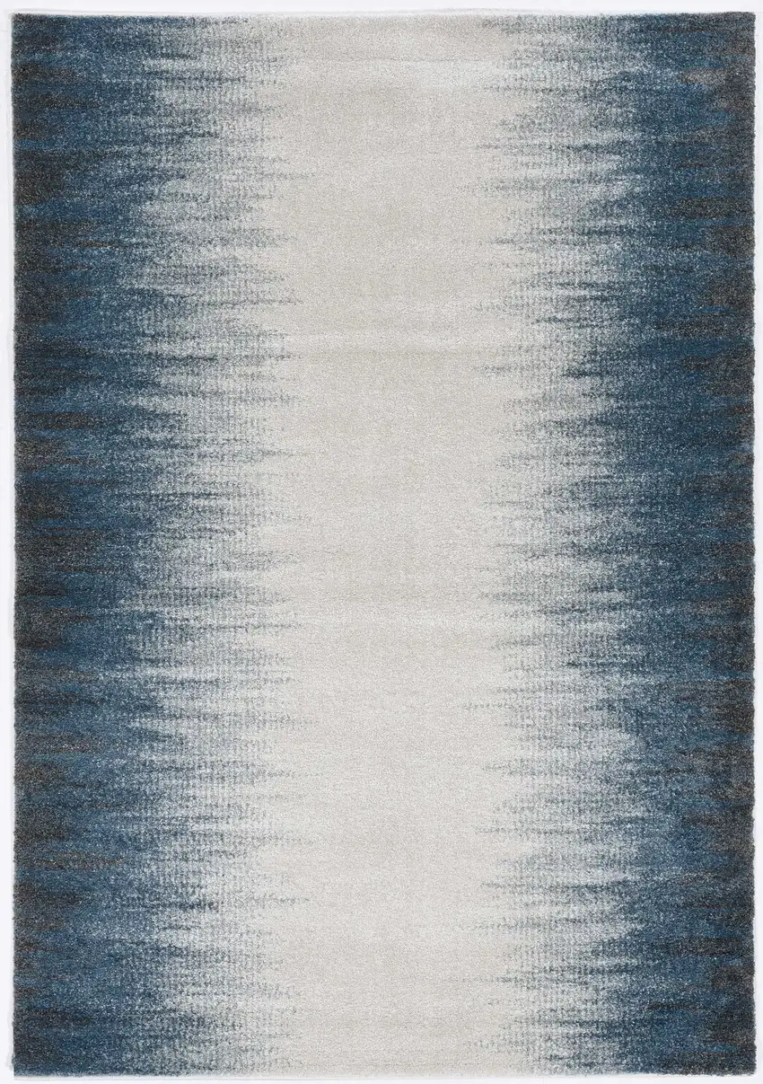 Ivory Blue Gradient Area Rug Photo 2