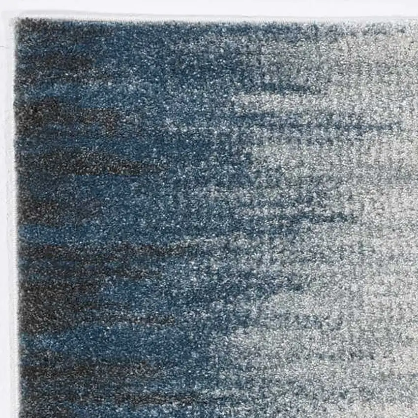 Ivory Blue Gradient Area Rug Photo 4