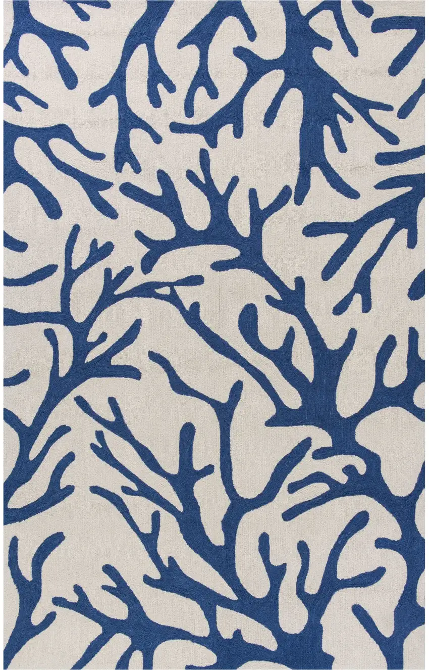 Blue Hand Tufted Area Rug Photo 2