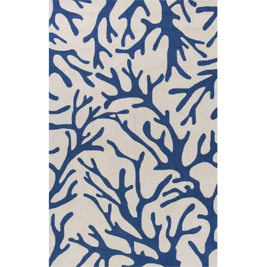 Blue Hand Tufted Area Rug Photo 2