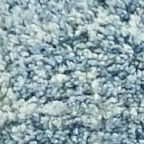 Ivory And Blue Abstract Area Rug Photo 4