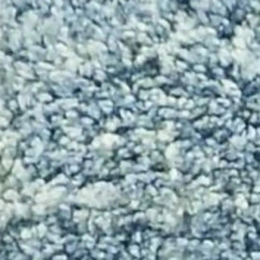 Ivory And Blue Abstract Area Rug Photo 4