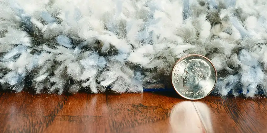 Ivory Blue Machine Woven Abstract Indoor Area Rug Photo 6