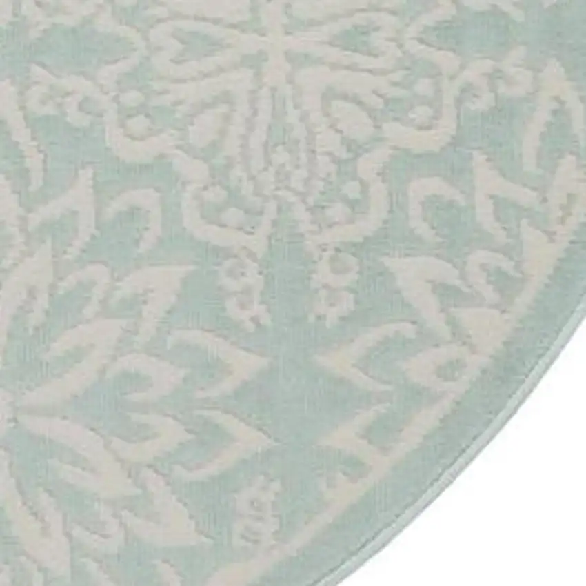 Ivory Blue and Gray Abstract Non Skid Area Rug Photo 3