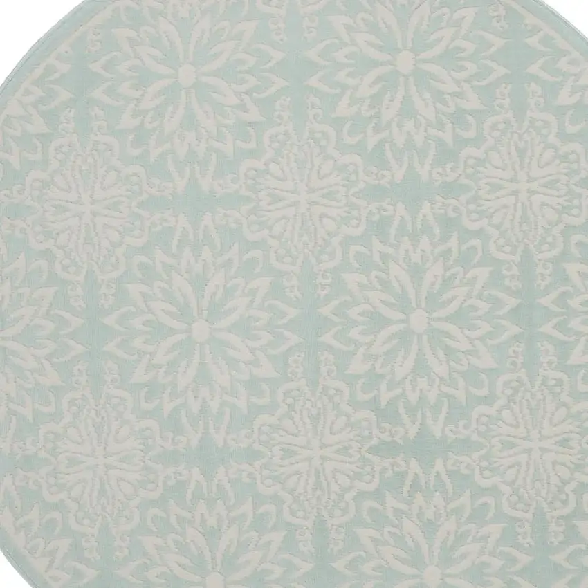 Ivory Blue and Gray Abstract Non Skid Area Rug Photo 7