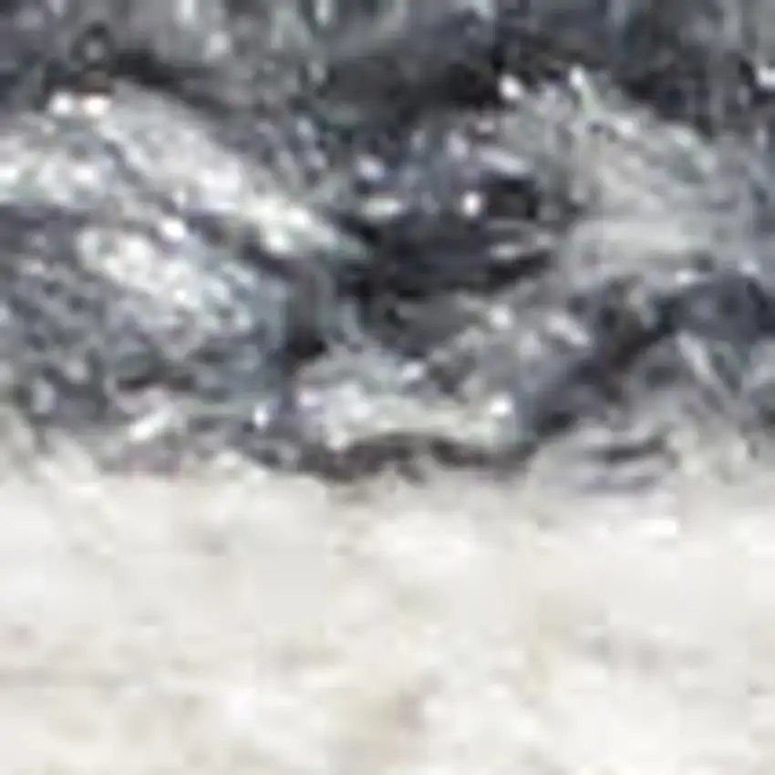 5' X 7' Ivory Blue and Gray Animal Print Washable Area Rug Photo 1