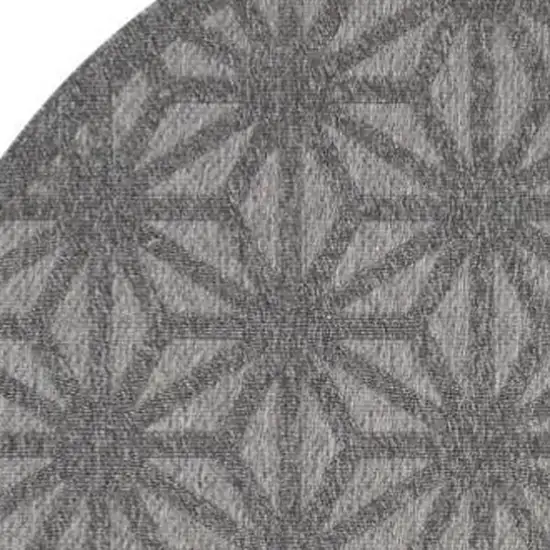 Ivory Blue and Gray Floral Non Skid Area Rug Photo 3