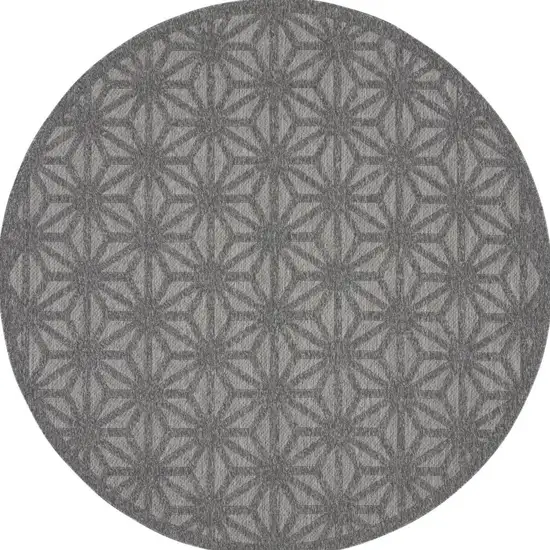 Ivory Blue and Gray Floral Non Skid Area Rug Photo 1