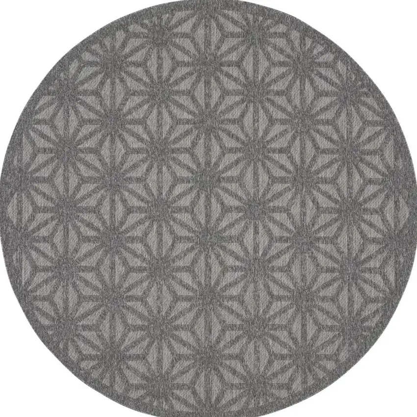 Ivory Blue and Gray Floral Non Skid Area Rug Photo 1