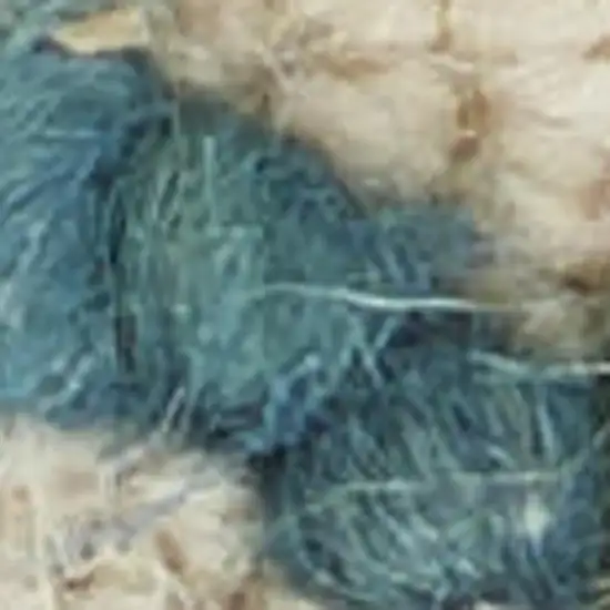 Ivory Blue and Green Wool Chevron Area Rug Photo 4