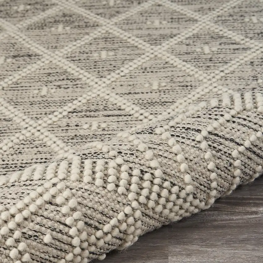 Ivory Bohemian Diamonds Area Rug Photo 7