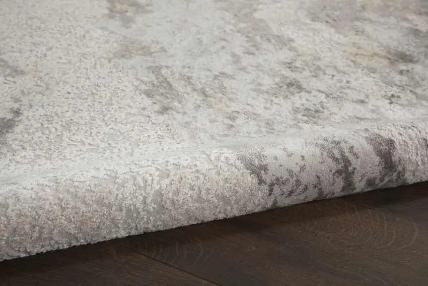 Ivory Brown And Gray Abstract Non Skid Area Rug Photo 8