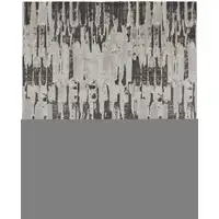 Photo of Ivory Brown And Gray Abstract Power Loom Stain Resistant Area Rug