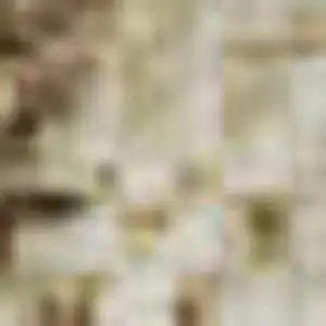 Photo of Ivory Brown And Gray Abstract Washable Area Rug With UV Protection