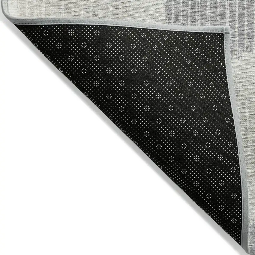 Ivory Brown And Gray Geometric Washable Indoor Outdoor Area Rug Photo 4