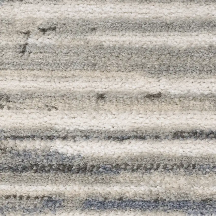 Ivory Brown and Gray Abstract Non Skid Area Rug Photo 2