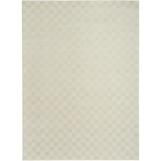 Ivory Checkered Area Rug Photo 7