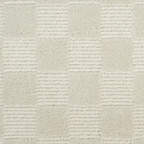 Ivory Checkered Area Rug Photo 9