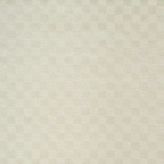 Ivory Checkered Area Rug Photo 3