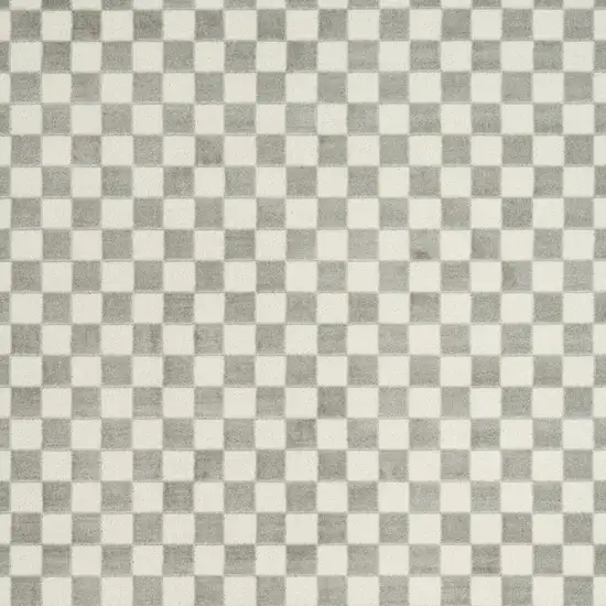 Ivory Checkered Area Rug Photo 7