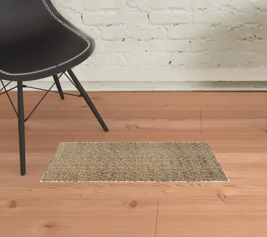 Ivory Chevron Hand Woven Area Rug Photo 2