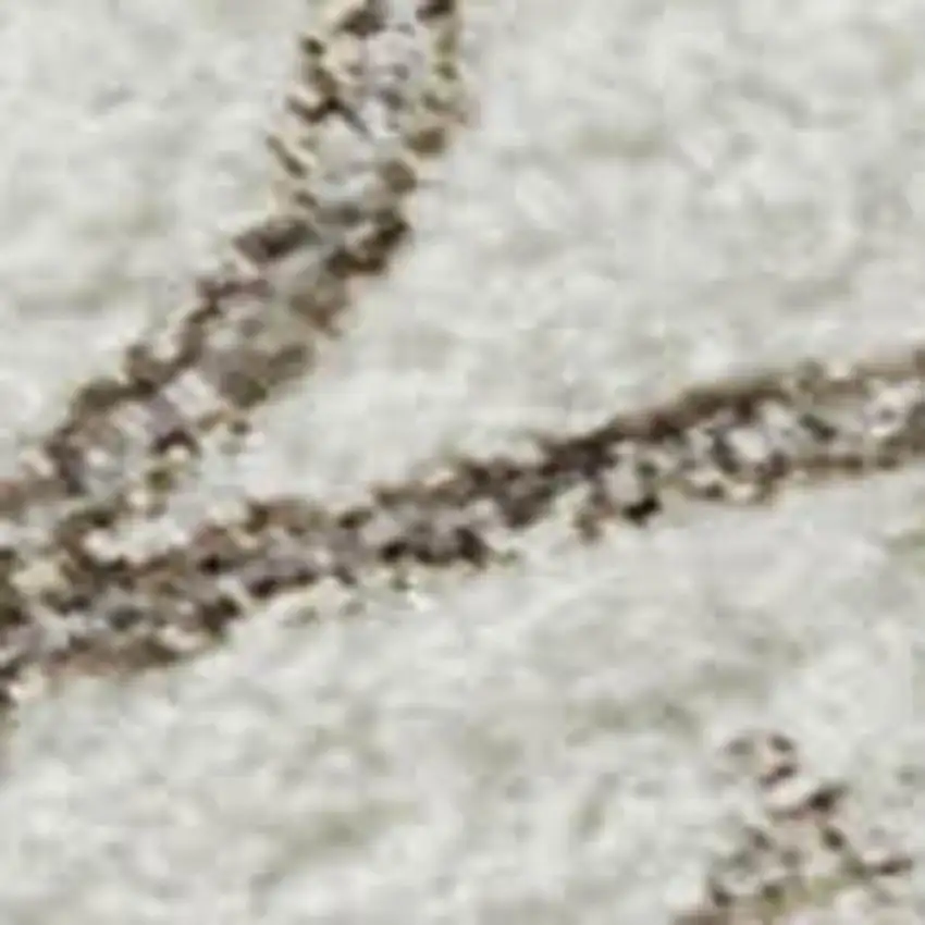 Ivory Copper And Gray Floral Washable Area Rug With UV Protection Photo 2