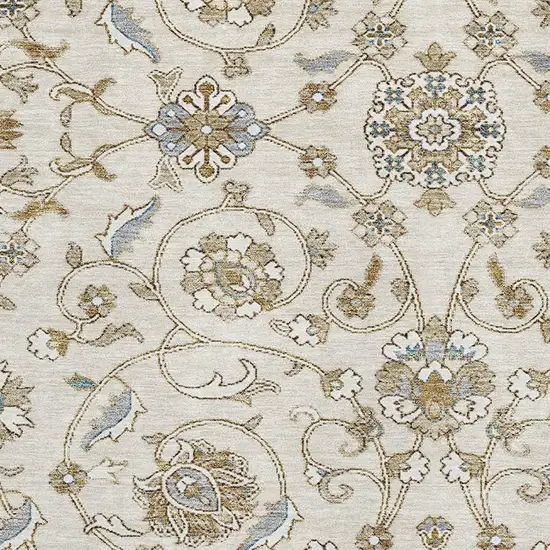 Ivory Copper And Gray Moroccan Washable Area Rug With UV Protection Photo 2