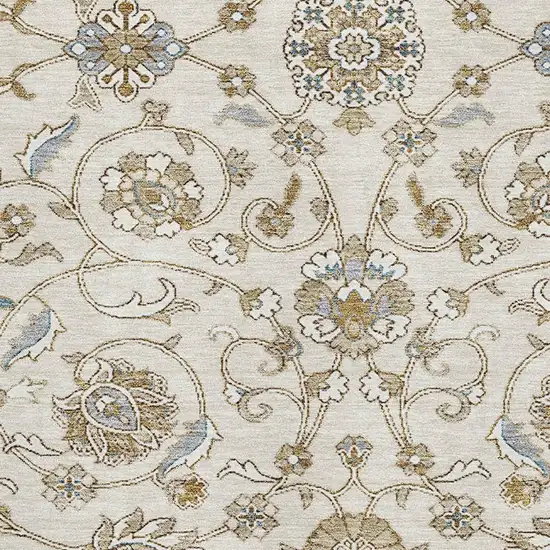 Ivory Copper And Gray Moroccan Washable Area Rug With UV Protection Photo 2