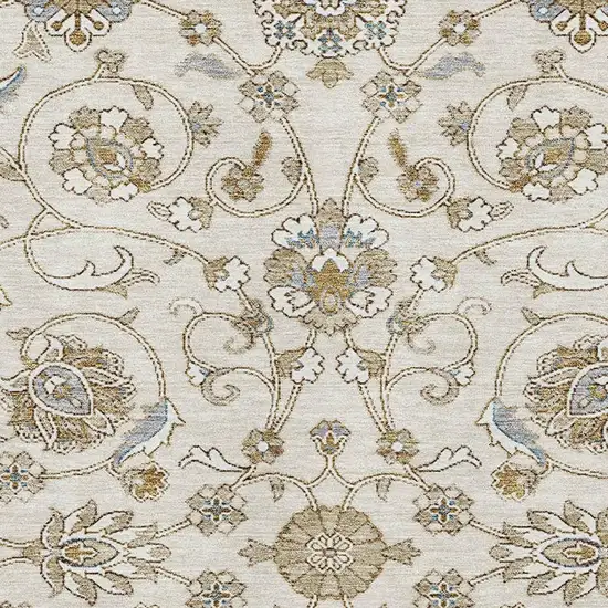 Ivory Copper And Gray Moroccan Washable Area Rug With UV Protection Photo 2