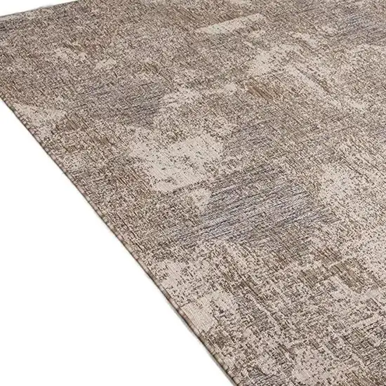 Gray and Ivory Abstract Area Rug Photo 7