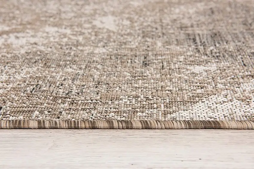 Ivory Distressed Diamonds Area Rug Photo 2