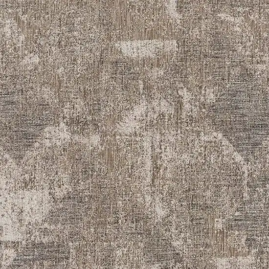 Gray and Ivory Abstract Area Rug Photo 4