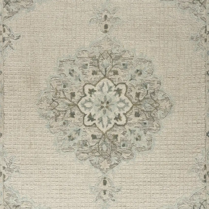 Ivory Wool Handmade Area Rug Photo 5