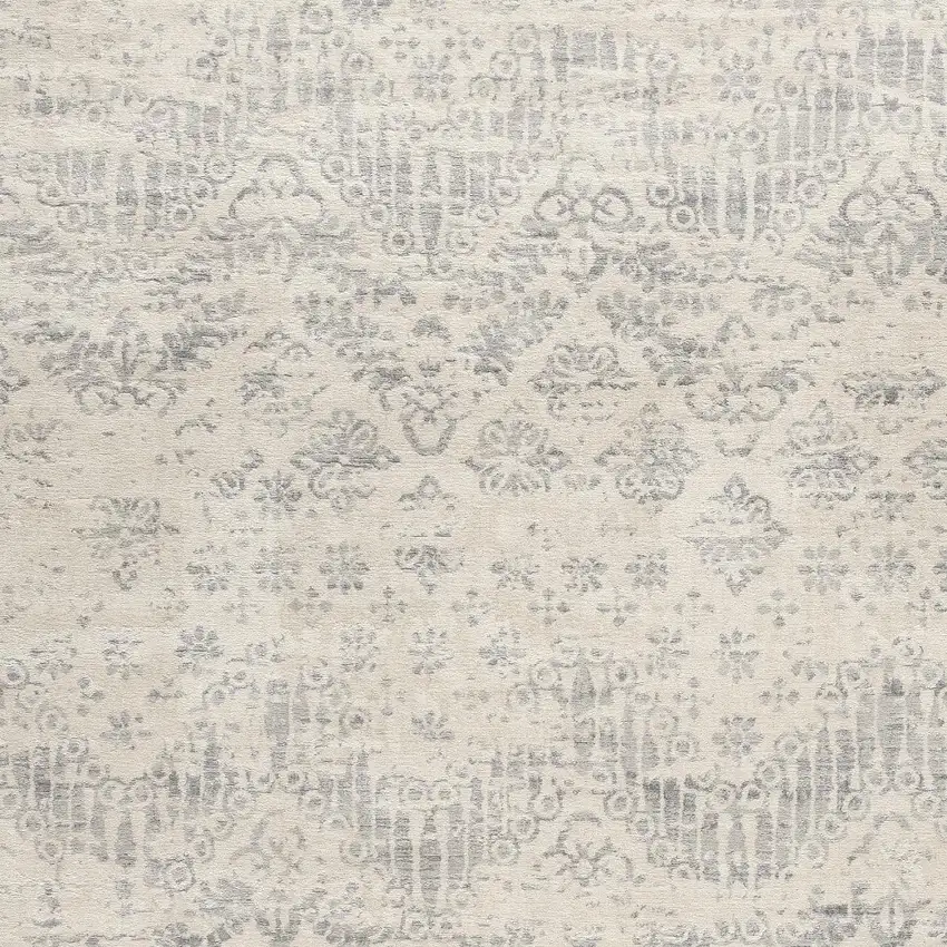 Ivory Abstract Area Rug Photo 5