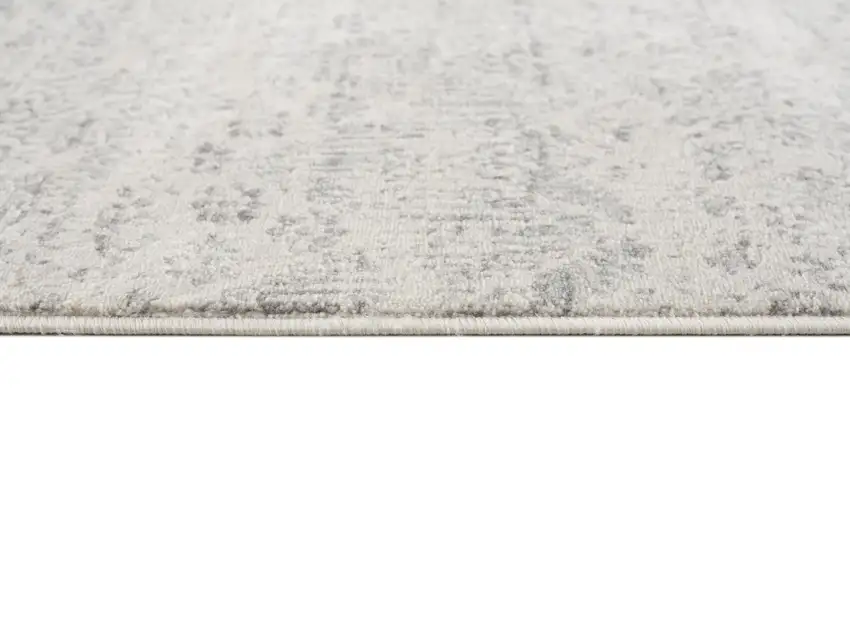 Ivory Distressed Ikat Pattern Area Rug Photo 3
