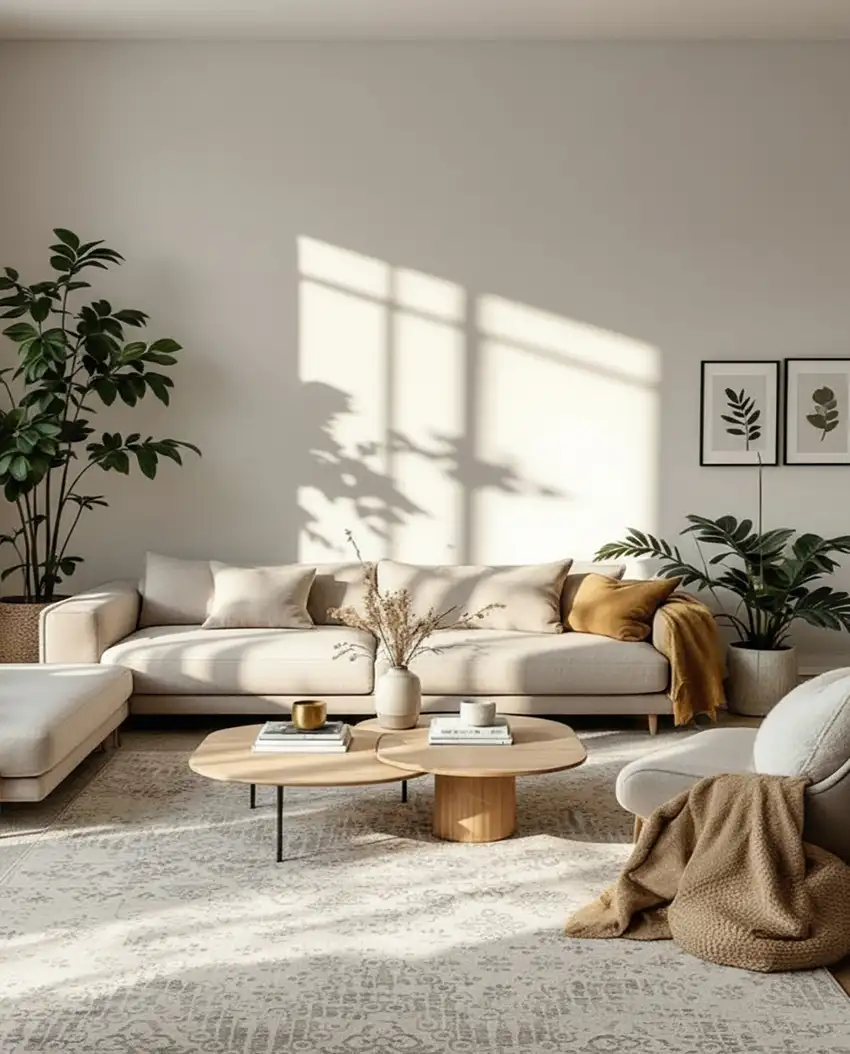 Ivory Distressed Ikat Pattern Area Rug Photo 3