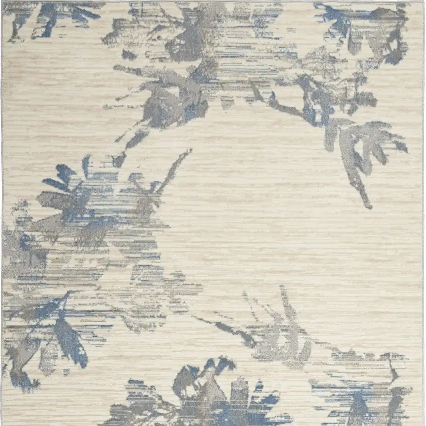 Ivory Floral Area Rug Photo 7