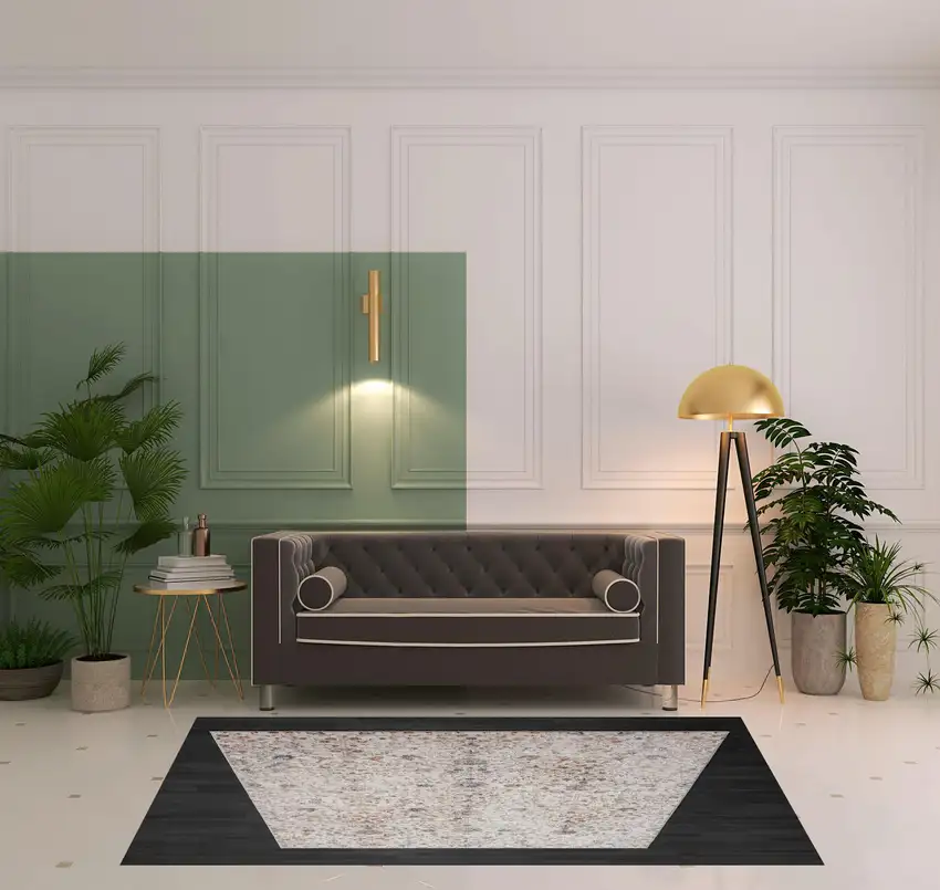 Ivory Floral Area Rug Photo 5